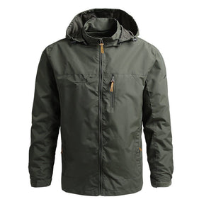 Heren Militaire Outdoor Windbreaker met Capuchon Lichte | Waterdichte Jas