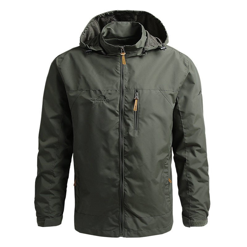 Heren Militaire Outdoor Windbreaker met Capuchon Lichte | Waterdichte Jas
