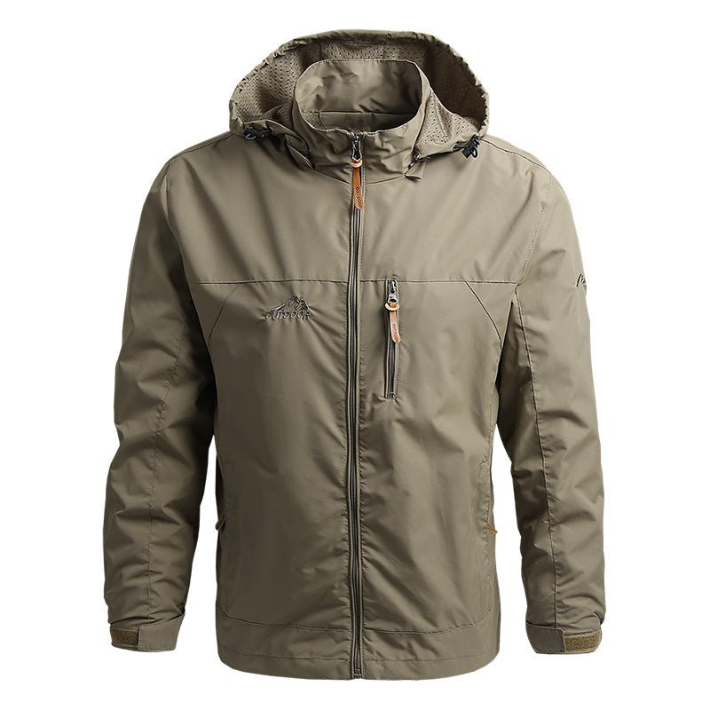 Heren Militaire Outdoor Windbreaker met Capuchon Lichte | Waterdichte Jas