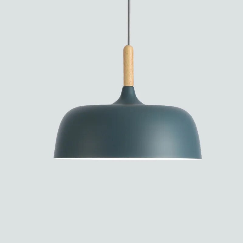 NordicLight - Scandinavische Hanglamp met Hout en Metaal Accenten