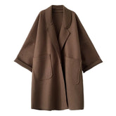 Dames Oversized Warme Winterjas met Losse Pasvorm | Casual Lange Jas