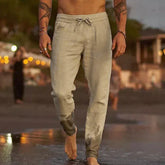 Arlo - Heren Casual Linnen Broek met Trekkoord