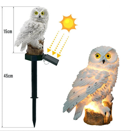 OwlGlow - Zonne Energie LED Uil Decorlamp voor Buitenverlichting en Tuindecoratie