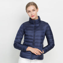 Dames Korte Lichte Puffer Jas | Warme Gewatteerde Korte Winterjas