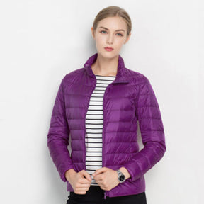 Dames Korte Lichte Puffer Jas | Warme Gewatteerde Korte Winterjas