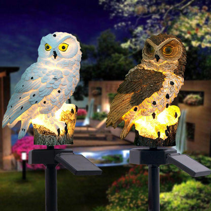 OwlGlow - Zonne Energie LED Uil Decorlamp voor Buitenverlichting en Tuindecoratie