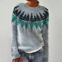 Dames Artistieke Trui geïnspireerd op Scandinavische stijl | Winterse Comfort