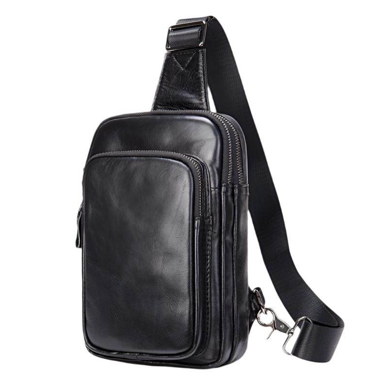 JetStream - Compacte Leren Crossbody Tas met Verstelbare Riem