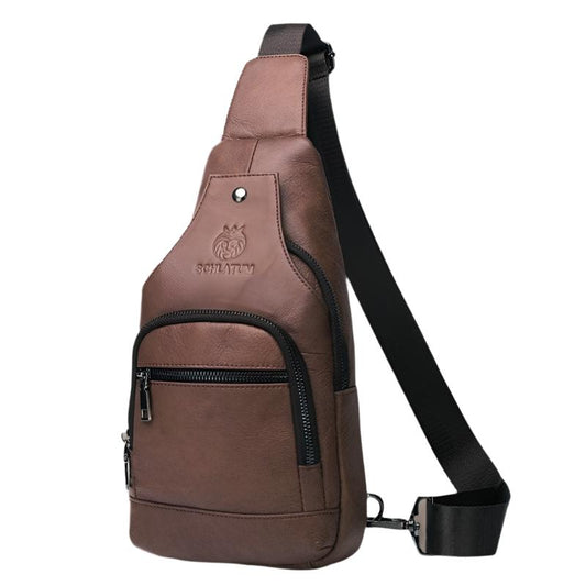 SlingGuard - Premium Lederen Slingbag met Slim Compartimentontwerp