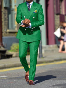 Pak Regular Fit Dubbelrijig voor Heren | Formeel en Feestelijk | Elegante Look voor Bruiloften