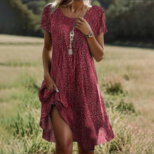 Sophia - Soepele Jurk Met Stippen, Licht En Elegant Voor Een Zomerse Look