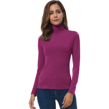 Dames Lichte Slim Fit Coltrui | met Lange Mouwen Rekbaar