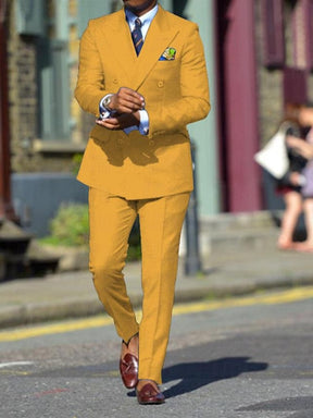 Pak Regular Fit Dubbelrijig voor Heren | Formeel en Feestelijk | Elegante Look voor Bruiloften