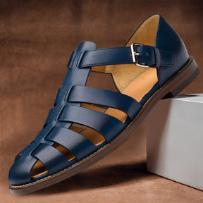 Jacob – Gevlochten Leren Sandalen, Elegant en Ademend voor Heren