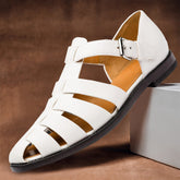 Jacob – Gevlochten Leren Sandalen, Elegant en Ademend voor Heren