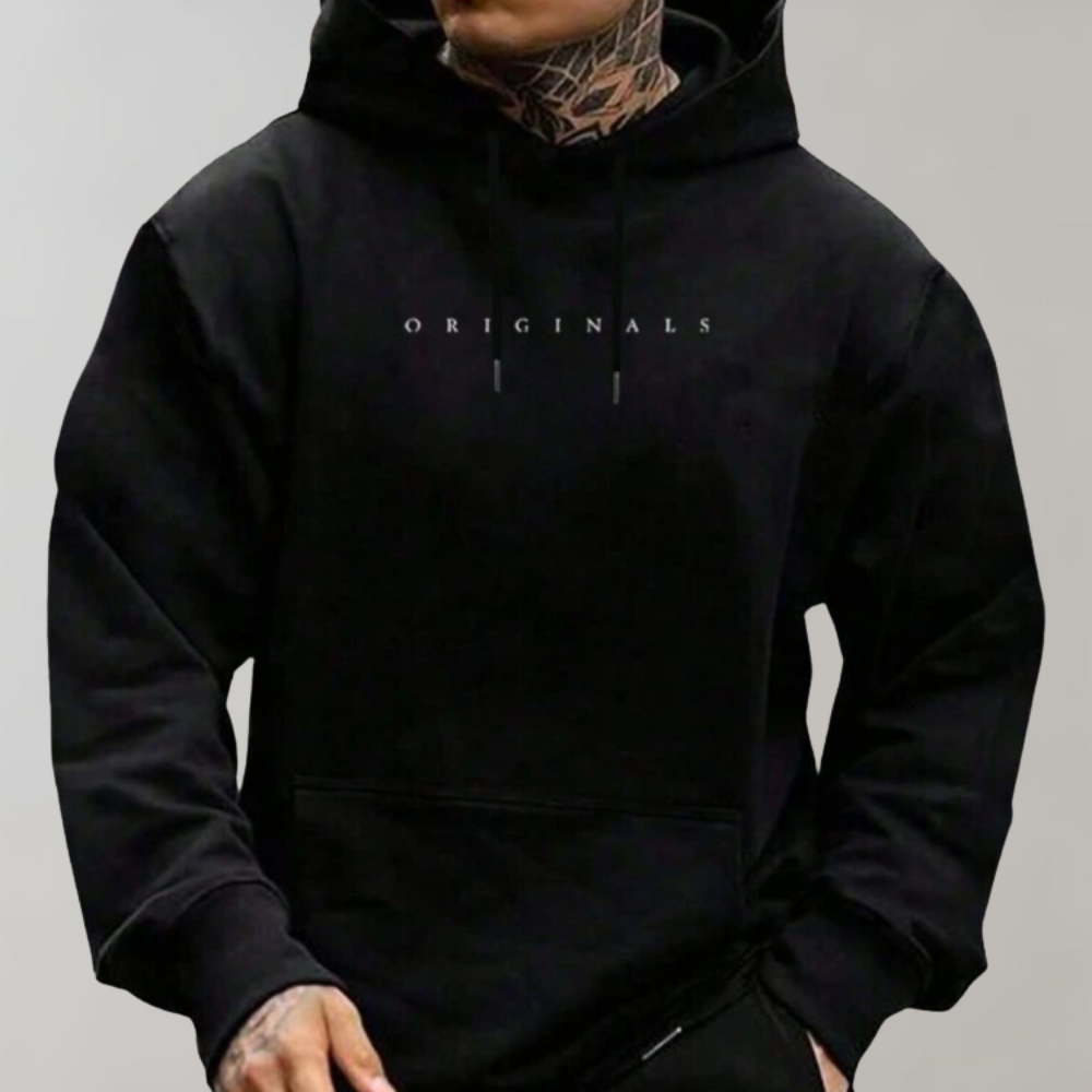 Heren Comfortabele Warme Hoodie met “Originals” Print | Minimalistische Streetwear Trui