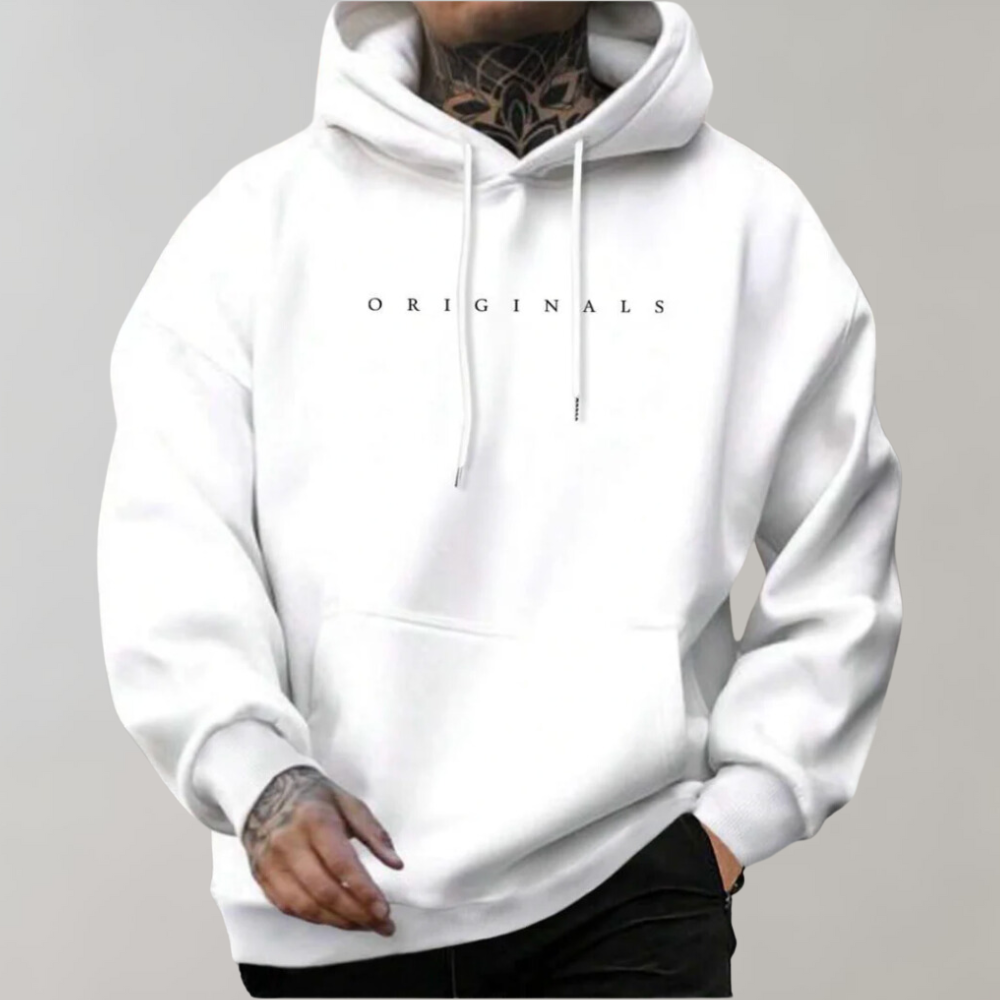 Heren Comfortabele Warme Hoodie met “Originals” Print | Minimalistische Streetwear Trui