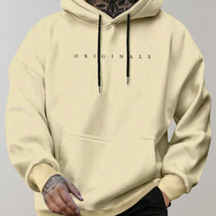 Heren Comfortabele Warme Hoodie met “Originals” Print | Minimalistische Streetwear Trui
