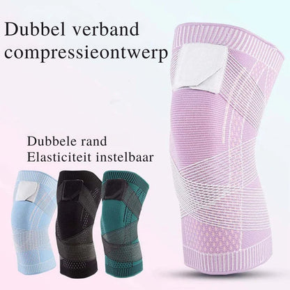 KneeGuard - Ademend hoog elastische kniebeschermers