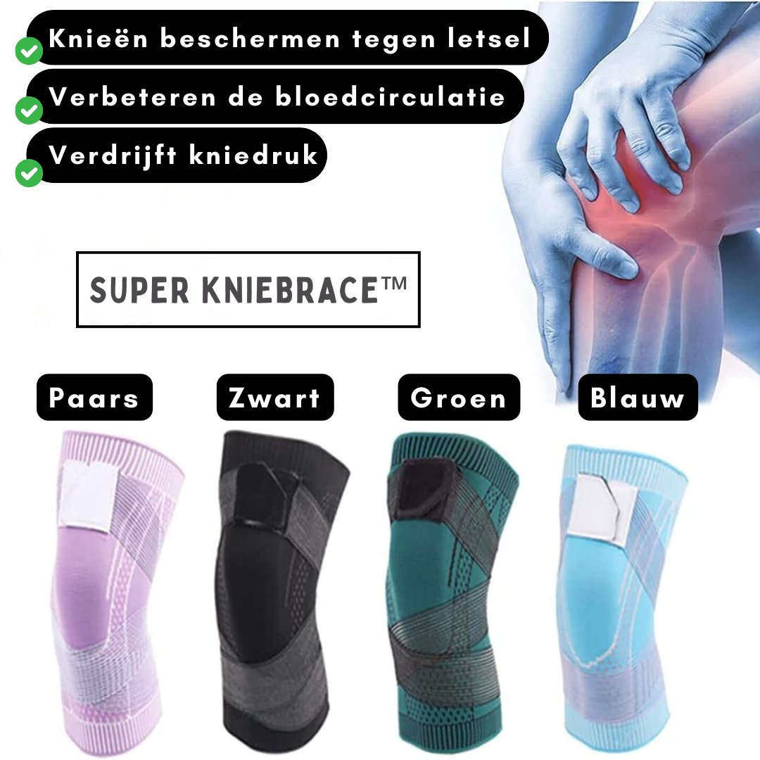 KneeGuard - Ademend hoog elastische kniebeschermers