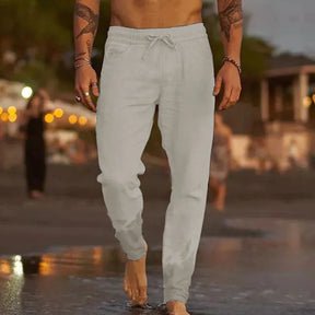Arlo - Heren Casual Linnen Broek met Trekkoord