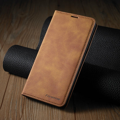 LeatherFold - Luxe Wallet Case voor Smartphones