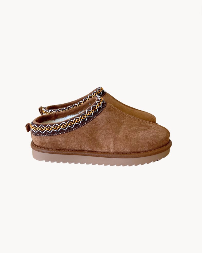 AlpineCozy - Warme Suède Pantoffels met Fleece Voering