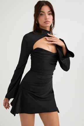 Sofia - Chique Vrouwelijke Jurk met Mouwdetails en Cut-Out