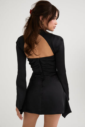 Sofia - Chique Vrouwelijke Jurk met Mouwdetails en Cut-Out