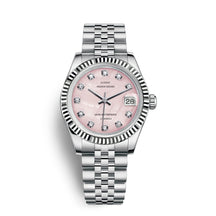 EliteWatch - Luxe Herenhorloge met Diamant Markeringen en Goud/Zilveren Band
