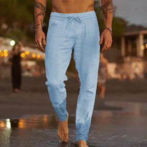 Arlo - Heren Casual Linnen Broek met Trekkoord