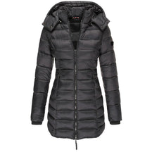 Dames Warme Lichte Lange Gewatteerde Puffer Winterjas | met Capuchon
