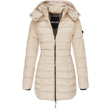 Dames Warme Lichte Lange Gewatteerde Puffer Winterjas | met Capuchon