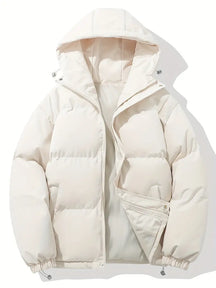 Dames Gewatteerde Winterjas met Capuchon | Warme & Stijlvolle Pufferjas