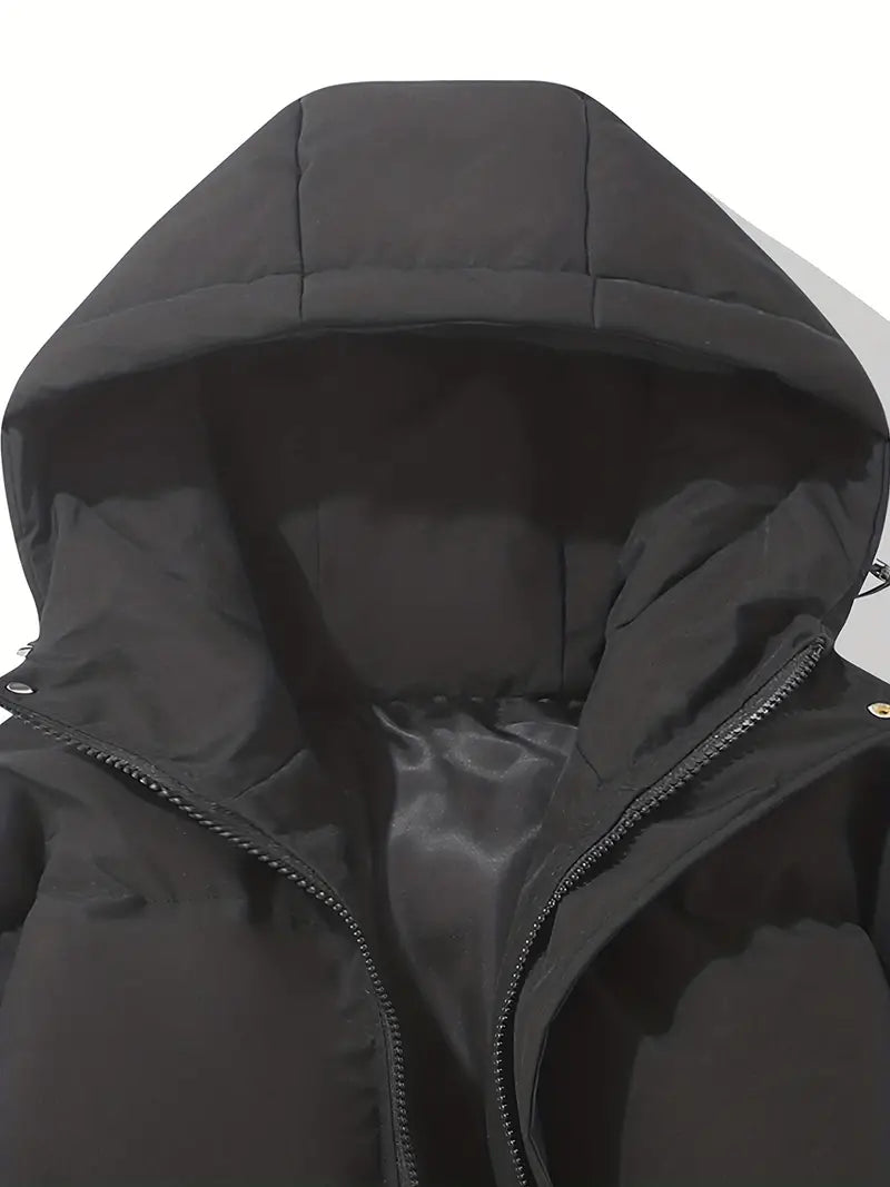 Dames Gewatteerde Winterjas met Capuchon | Warme & Stijlvolle Pufferjas