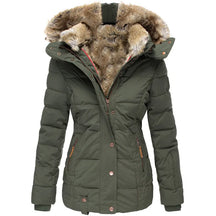 Dames Pufferjas met Bontcapuchon | Warme Winterjas met Slim Fit Pasvorm