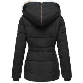 Dames Pufferjas met Bontcapuchon | Warme Winterjas met Slim Fit Pasvorm