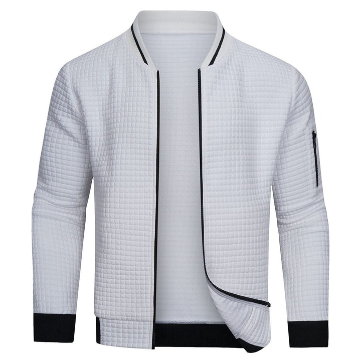 Heren Bomberjack met Wafelstructuur | Lichtgewicht Zip-Up Stijl