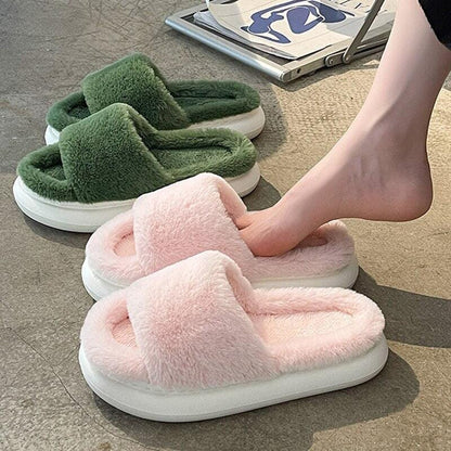 FuzzyFluffs - Gezellige Wolk Slippers met pluche Dikke Zool