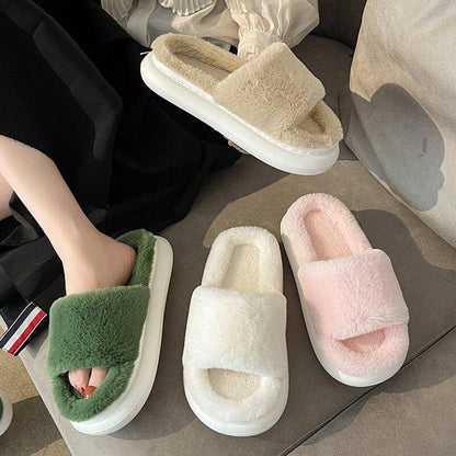 FuzzyFluffs - Gezellige Wolk Slippers met pluche Dikke Zool