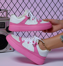 ColorWave - Trendy Sneakers met Verhoogd Comfort en Kleuraccenten