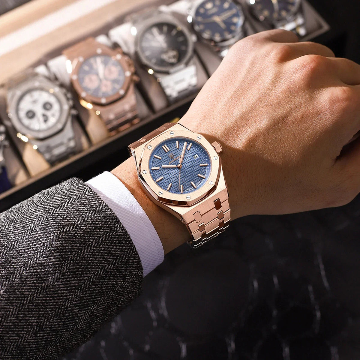 Jonas™ Deluxe Herenhorloge – Modern, Elegant en Comfortabel